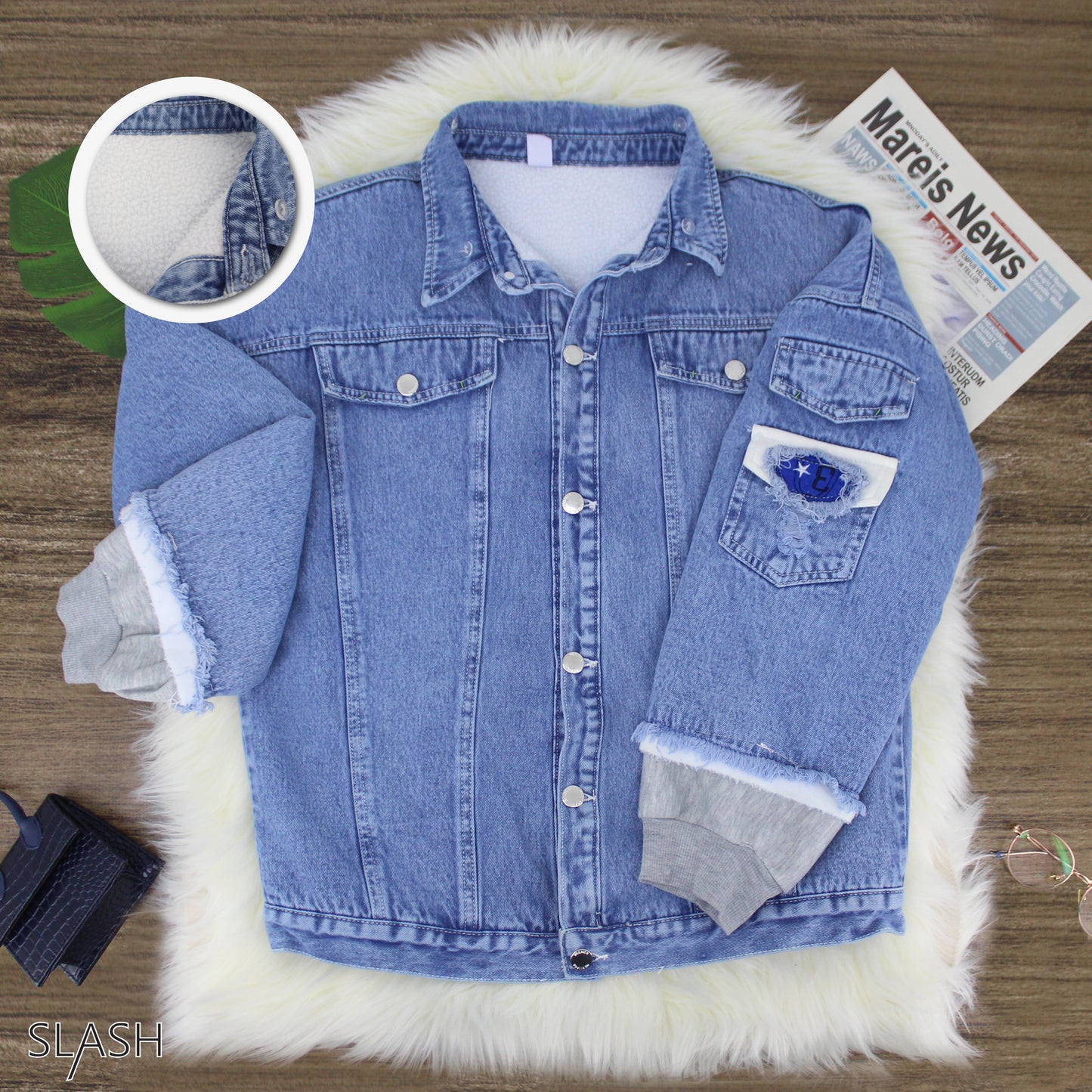 Jeans Fur Jacket