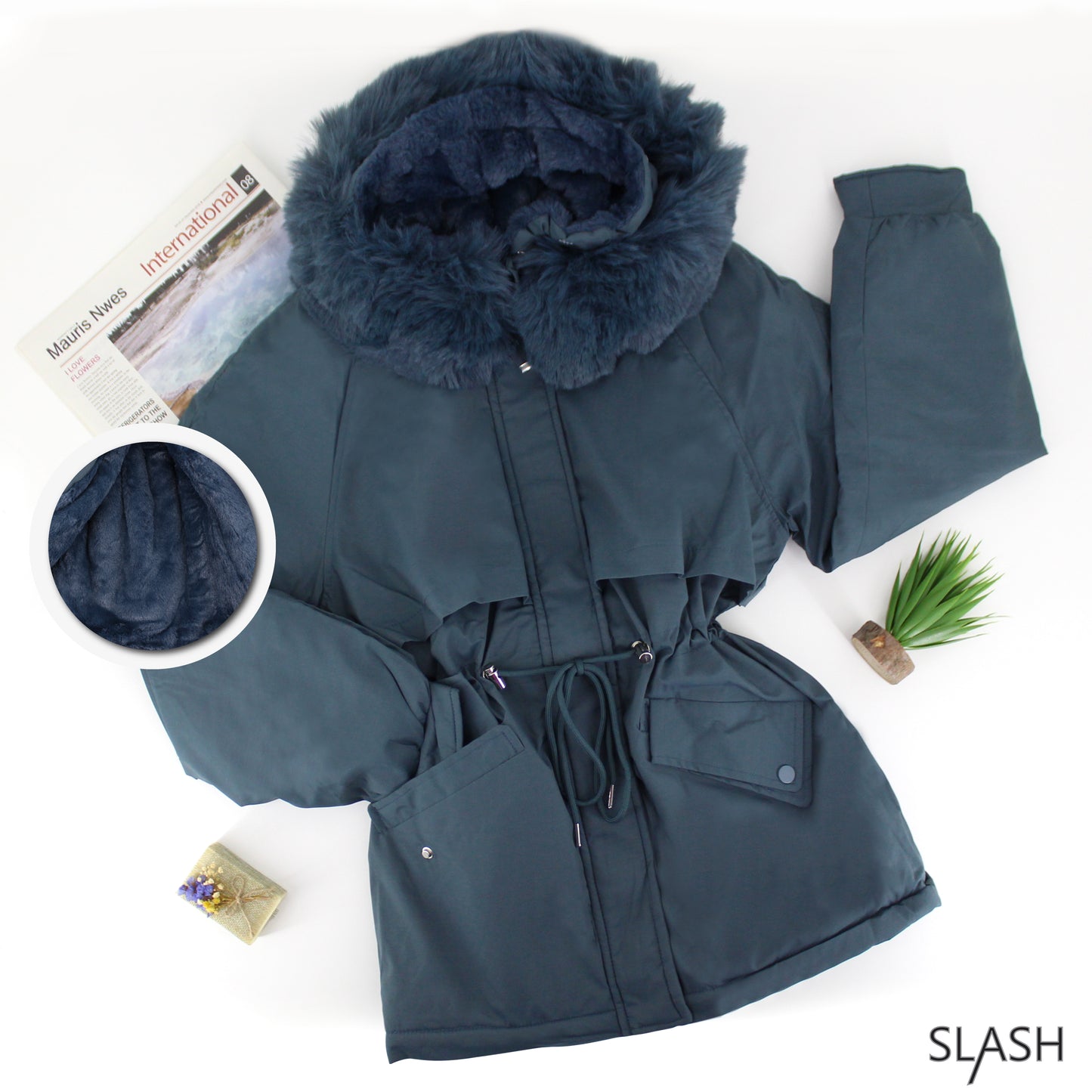 Lady Winter Jacket -Fur hoodie
