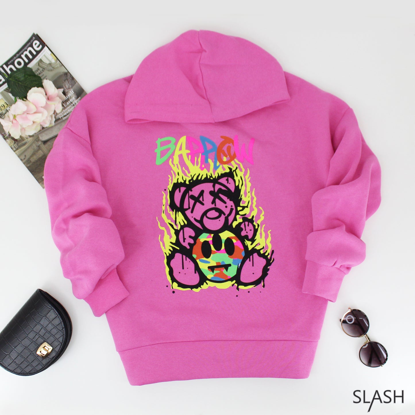 Lady Oversized Printed Hoodie