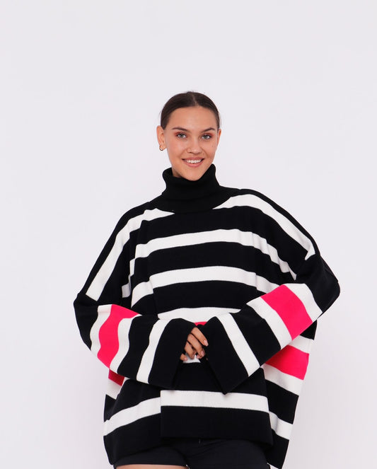 Lady Wool Sweater - Oversize Knit Sweater