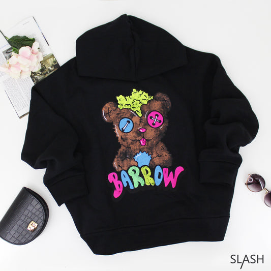 Lady Bear Printed Hoodie