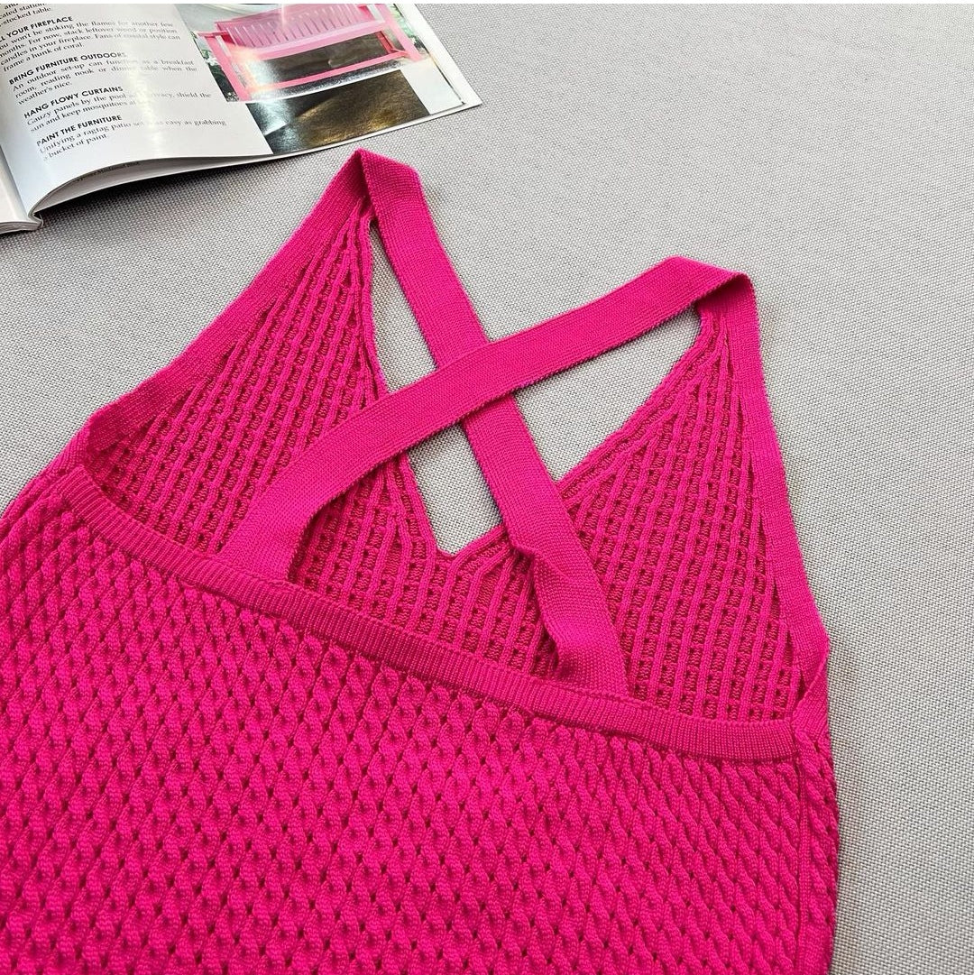 Cross String Top Cross Back Strap Crop Top – Slash Fashion